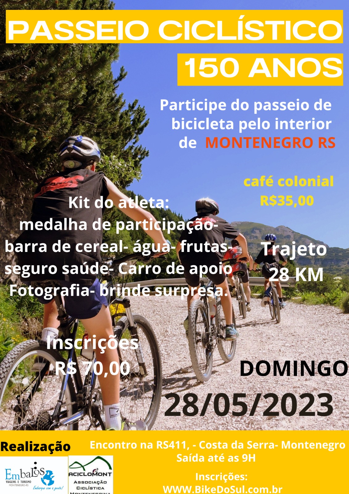 Passeio Ciclístico 150 anos